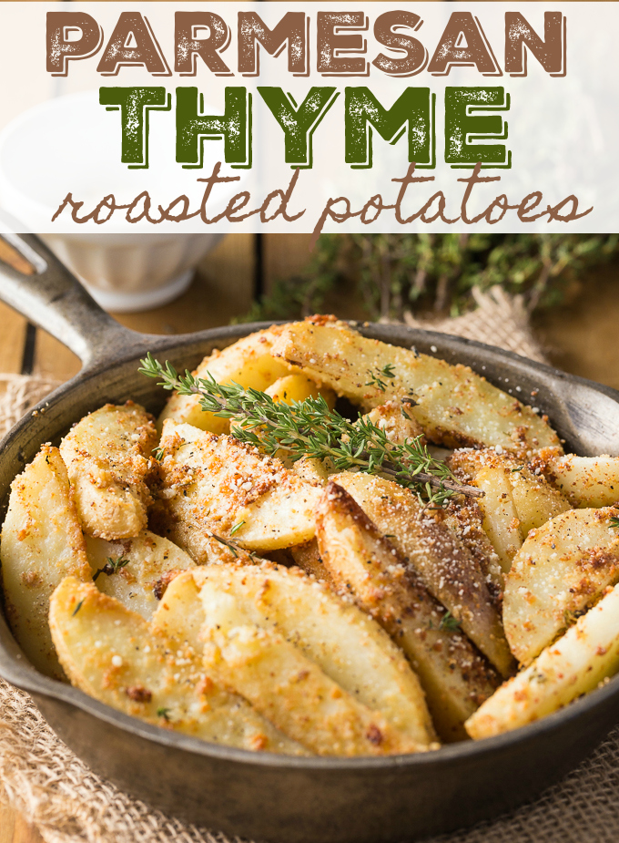 Parmesan Thyme Roasted Potatoes | Simply Stacie