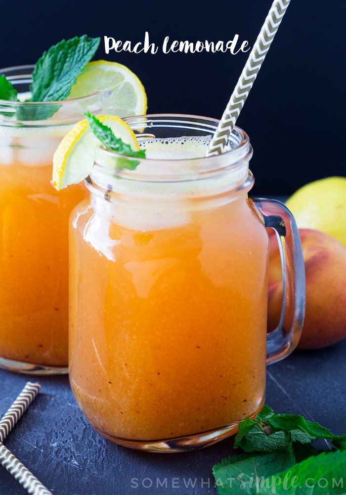 Peach Lemonade | Somewhat Simple