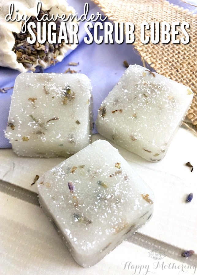 DIY Lavender Sugar Scrub Cubes | Happy Mothering