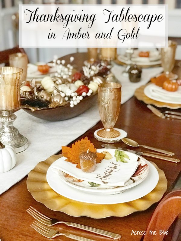 Thanksgiving Tablescape with Place Cards