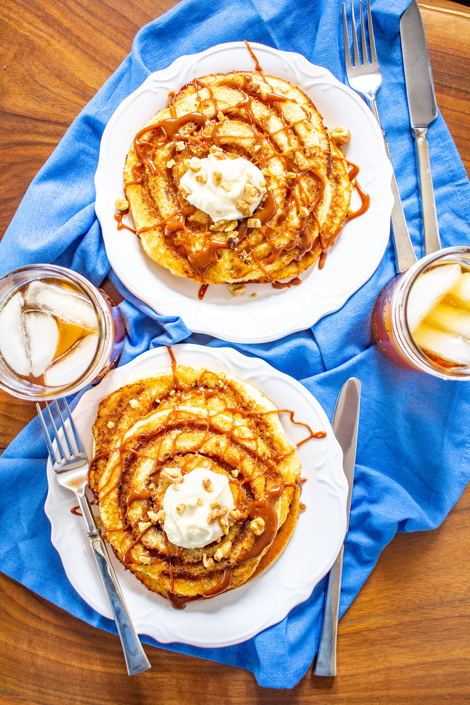 Cinnamon Roll Pancakes | The Kittchen 