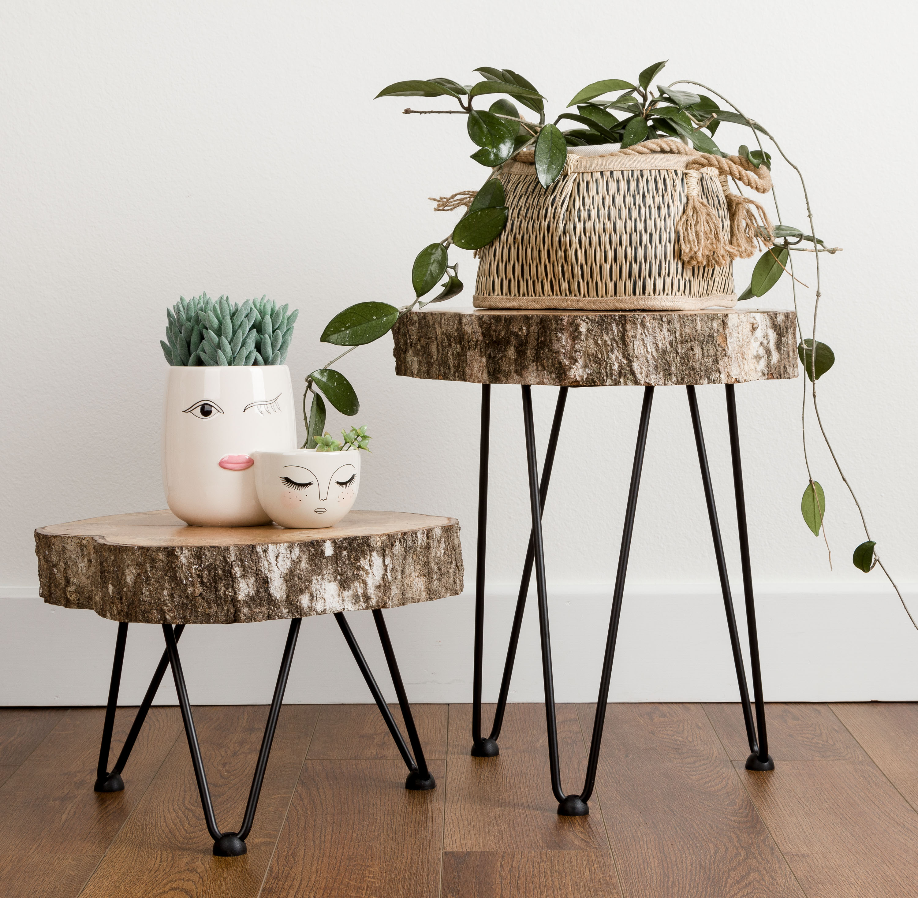 Tree Slice Hairpin Tables | Kippi at Home 