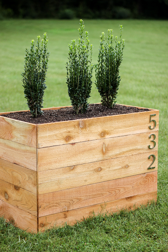 DIY Cedar Box Planter | Rain on a Tin Roof