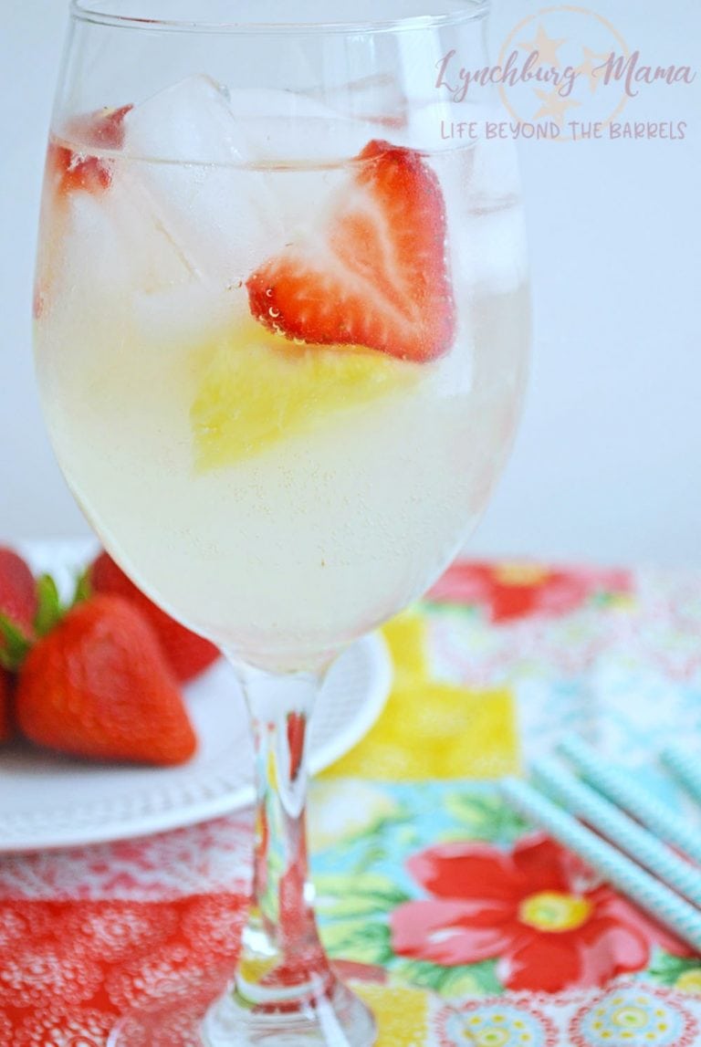 Strawberry Pineapple Sangria | Lynchburg Mama